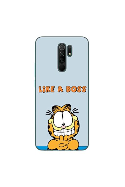 OEM Калъф, съвместим с Xiaomi Redmi 9, силиконов гел TPU, с десен Гарфийлд ка...