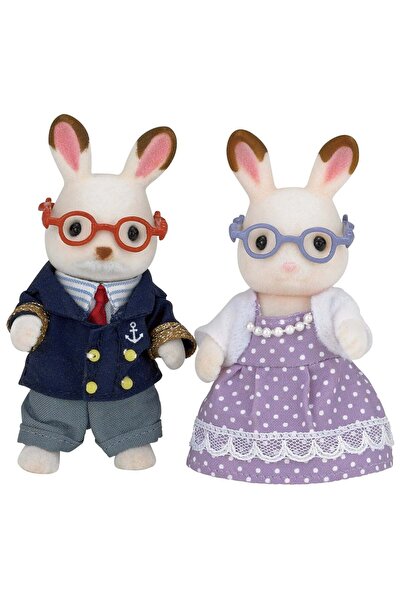 SYLVANIAN FAMILIES Çikolata Kulaklı Tavşan Anneanne ve Dede Figür Seti 5190