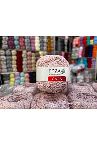 FEZA GROUP GALA Fantezi Simli Pullu El Örgü İpliği, 100 gr, 280 m (1 Yumak)
