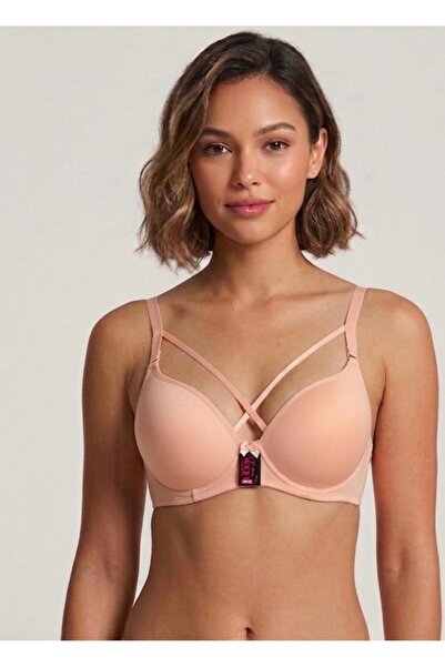 irem içgiyim Strappy Cross-Strap Underwire Bra with Rope Detail and Padded Un...