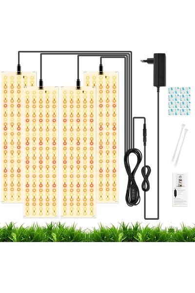OFFCUP 20W LED Grow Light, 4pcs Full Spectrum Plant Lamp, Horticultural Lamp ...