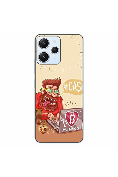 OEM Case compatible with Xiaomi Redmi 12 4G Silicon Gel Tpu Model BTC Mining