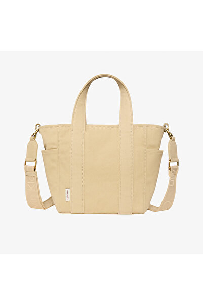 Calvin Klein Webbing Strap Canvas Small Kadın Haki Tote Çanta