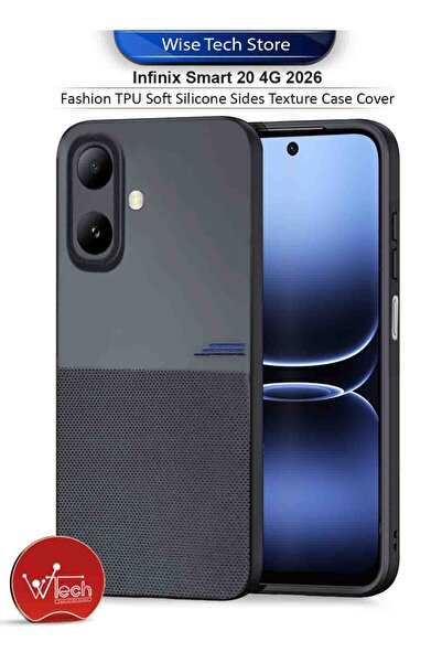 Wtech Infinix Smart 20 4G 2026 Fashion TPU Soft Silicone Sides Texture Case C...