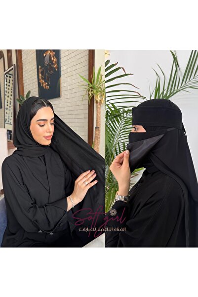 SOFT 2 Cotton Padded Veils +2 Silk Lined Short Veils Tie-On