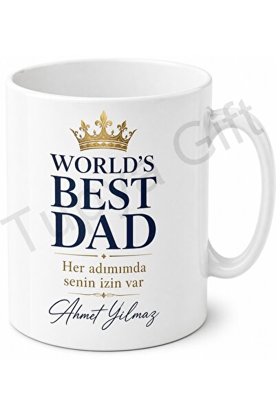 Tupya Gift أفضل كوب إنجليزي مكتوب عليه 'أفضل أب في العالم' هدية لعيد الأب