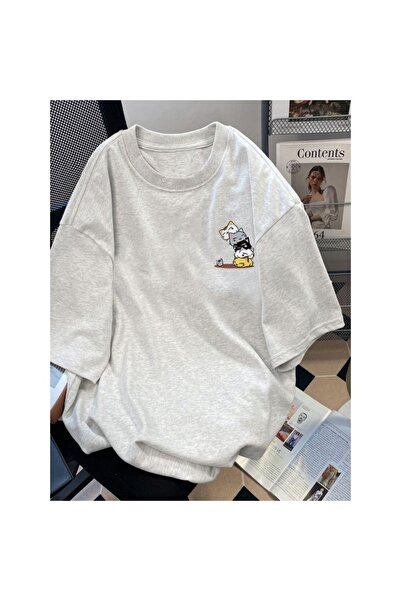 ZEMLİYA Unisex Oversize Sporty Special Design Printed