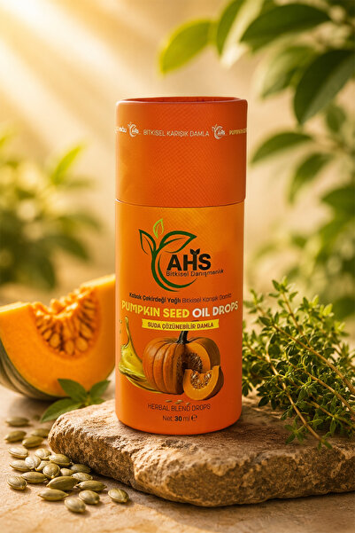 AHS Pumpkin Seed Oil Drops Parazitler İçin Etkili Özel Bitkisel Kür