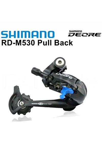 Shimano Deore ST-M530 9'lu Arka Aktarıcı 9V Siyah Ters Bacak Pull Back Geri Ç...