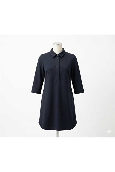 Esprit Rochie Neagră Casual Esprit, Mâneci 3/4, Material Elastic și Confortab...