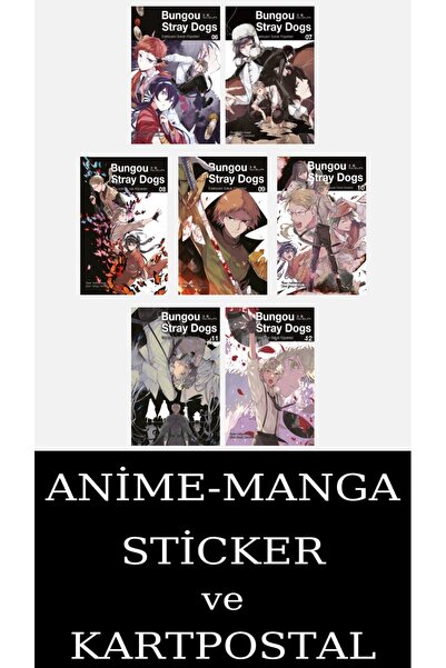 Gerekli Şeyler Yayıncılık Bungou Stray Dogs 6-7-8-9-10-11-12 Manga Seti (7 Kİ...