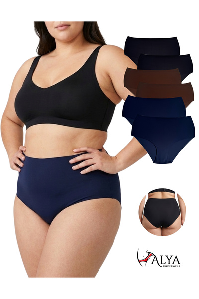 ALYA UNDERWEAR Γυναικεία εσώρουχα χωρίς ραφές, κομμένα με λέιζερ, ψηλόμεσα, χ...