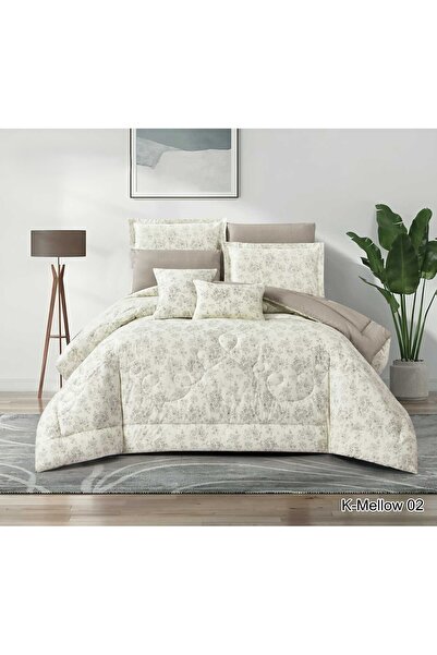 miral Nefren 100% Cotton Summer Reversible Bedspread Set 8 Pieces Luxury and ...