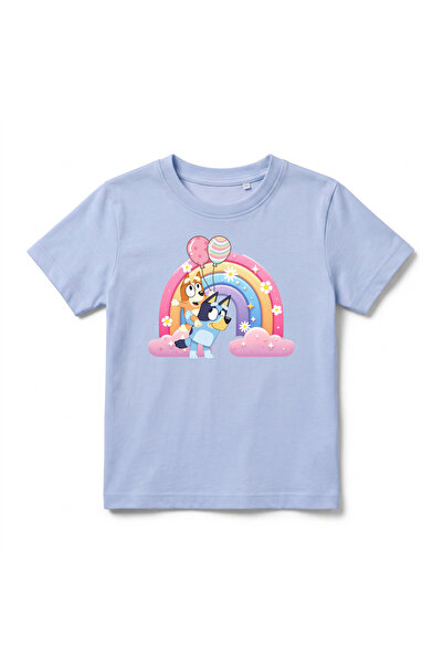 URBANTRENDSTORE تي شيرت Bluey Rainbow ذو تصميم خاص للجنسين، للبنات والأولاد، ...