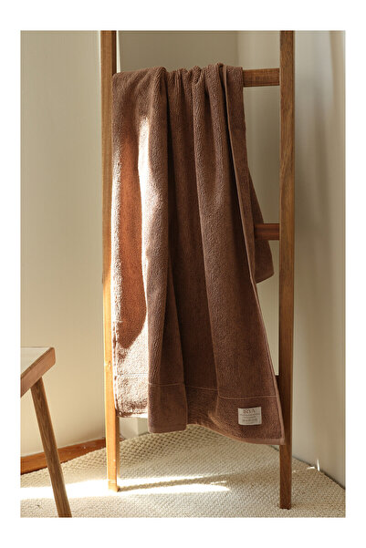 LC Waikiki Nevavm Farkıyla Solena Bath Towel 70X140Cm Brown