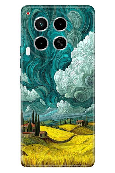 TECNO Camon 30 (CL6) Kılıf Toscana Temalı Desenli Darbe Emici Silikon