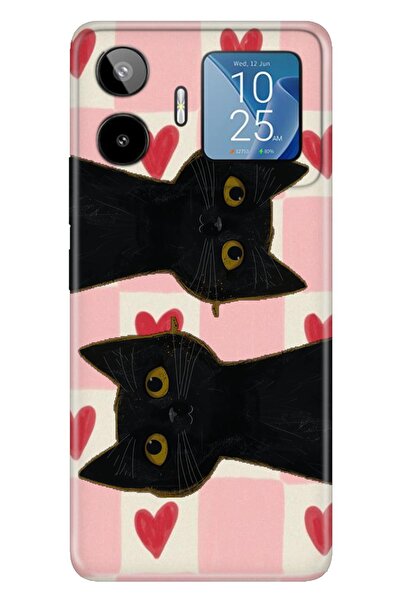 General Mobile GM 26 Pro (G903) Kılıf Pisico Temalı Desenli Darbe Emici Silikon