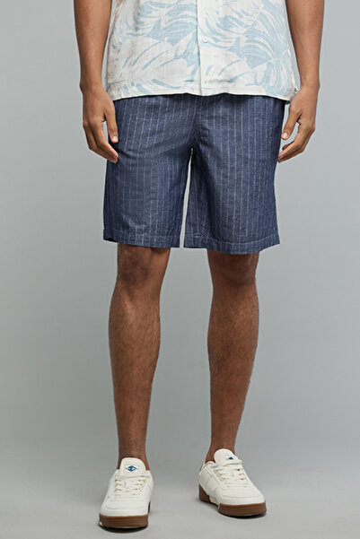 R&B Striped Shorts with Drawstring Waist