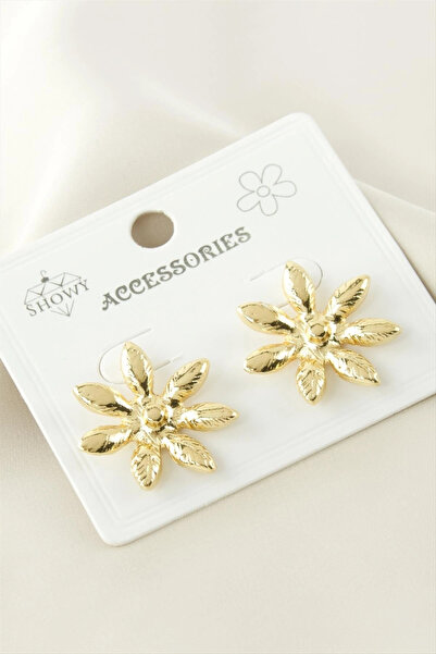 Eco Lounge Flower Metal Earrings