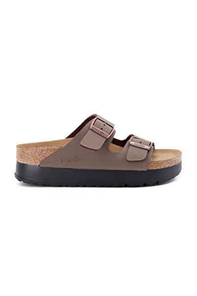 Birkenstock Arizona Flex Platform 1027417 Vegan Kadın Terlik Kahverengi Juststep