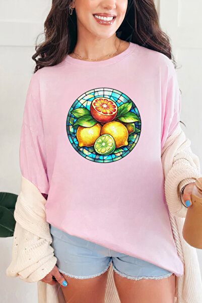 Sarah's Boutique Women's T-shirt – 100% cotton – Stained Citrus