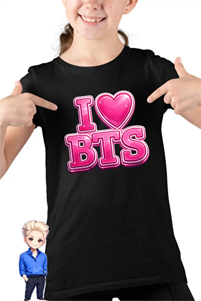 OEM Tricou Copii Fete I Love BTS Bangtan K-Pop