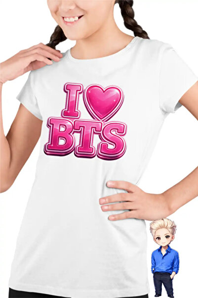 OEM Tricou Copii Fete I Love BTS Bangtan K-Pop