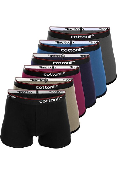 Cottonil everyday boxer briefs, multi-color, size XL, set of 6 pieces, cotton