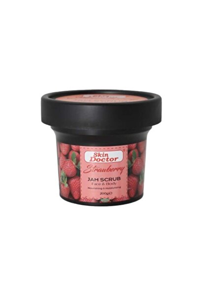 Skin Doctor Strawberry scrub for softening and moisturizing the body, used fo...