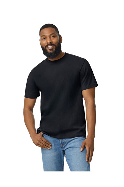 GILDAN Tricou NEGRU SoftStyle ® Midweight ®