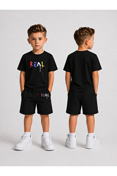 LORVEX Children's Shorts Set for Boys (Shorts - T-Shirt) Printed Summer Sport...