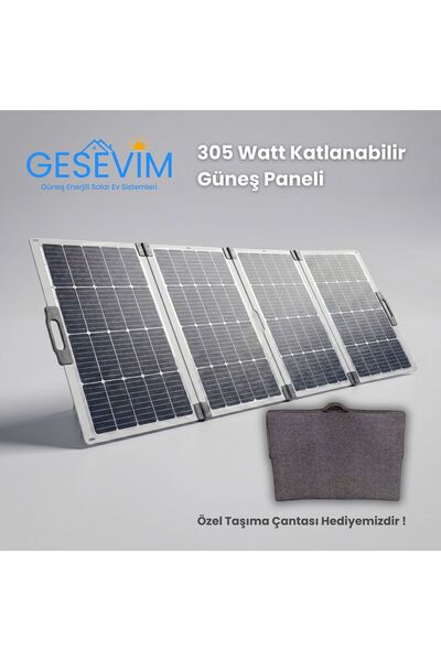 GESEVİM 305 Watt Katlanabilir Esnek Güneş paneli