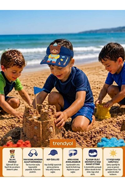 Prahar قبعة بيسبول ثلاثية الأبعاد بتصميم دب مع خاصية التوسع الجانبي
