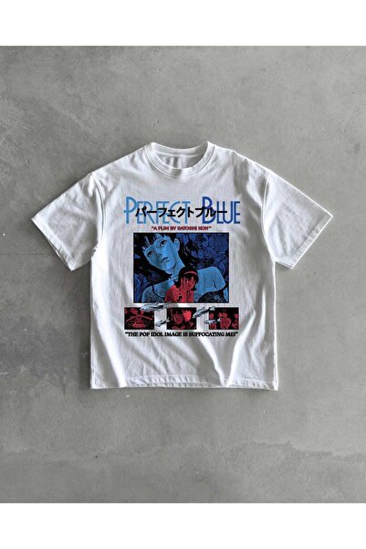 Grafftee Clothing Perfect Blue Printed Unisex Oversize T-Shirt