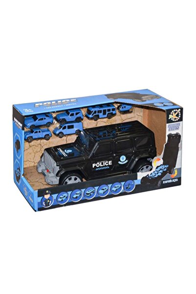 WOWMOMKIDS 2007 Police Jeep + 6 Vehicles -Özka