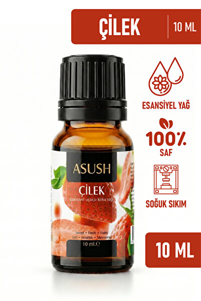 ASUSH Çilek Esansiyel Yağ 10 ML – Tatlı, Meyvemsi ve Kalıcı Ortam Kokusu