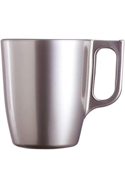 Luminarc Flashy Mokamia Mug Set, 6 Pieces, Silver, Made in France