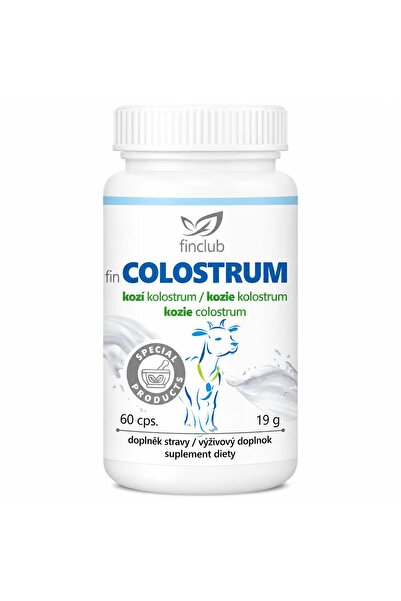 Finclub Fine Colostrum Food Supplement, 60 capsules, 100% goat colostrum 500 mg