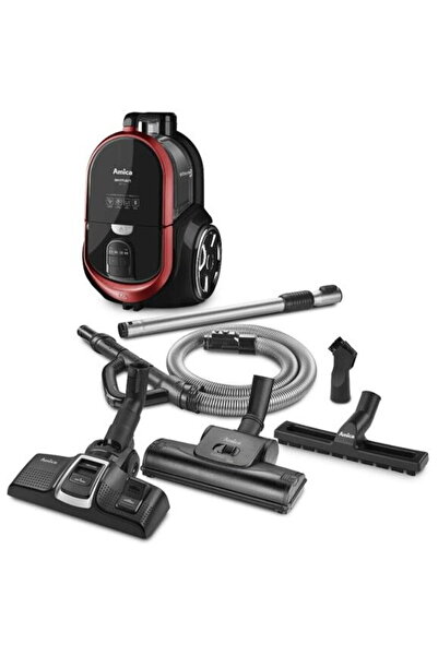 AMICA Aspirator fara sac AKMAN VM 4012, 800 W, 1.5 l, afisaj LED, Negru
