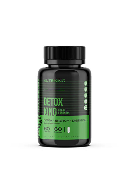 Nutriking كبسولات ديتوكس كينج الطبيعية للتنقية من السموم، 60 كبسولة، 60 حصة