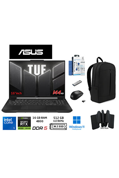 ASUS TUF Gaming FX607VU-RL017 IntelCore5 210H 16GB 512GB SSD RTX4050 140W W11...
