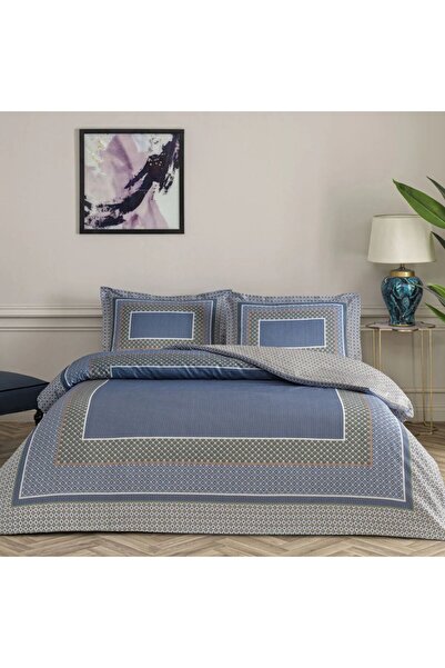 Taç Lenjerie pat dublu bumbac 100% satinat, design geometric, TAC Mako-Satin,...