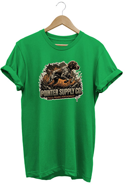 WİDİ Unisex Pointer Co Printed T-Shirt - Hunter Dogs Series Crew Neck Cotton ...