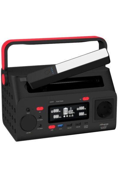 Energizer Power Station 293Wh, 1 x AC Schuko, 2 x DC, 3 x USB-A, USB-C, Negru...