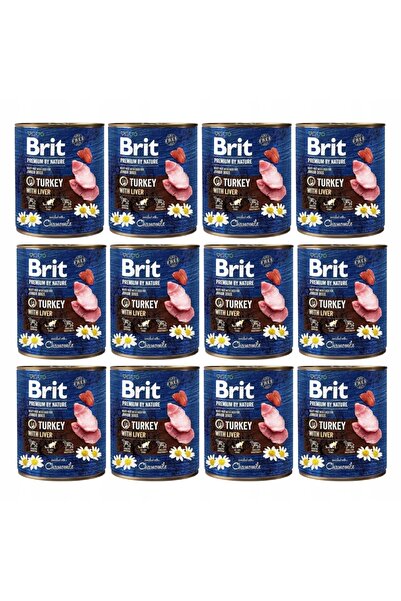 Brit PREMIUM DE LA NATURE TURKEY&LIVER -12x800g