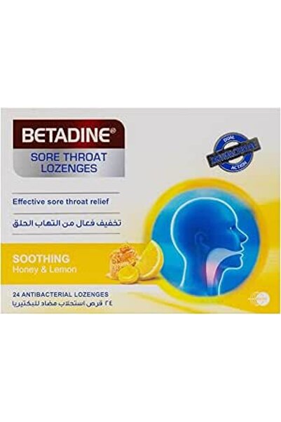 BETADINE LOZENGES HONEY&LEMON 24S
