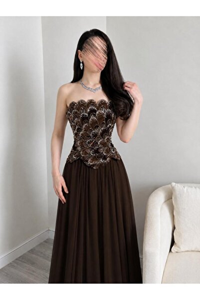 Jood Women's Floral Embroidered Dress & Premium Chiffon Skirt