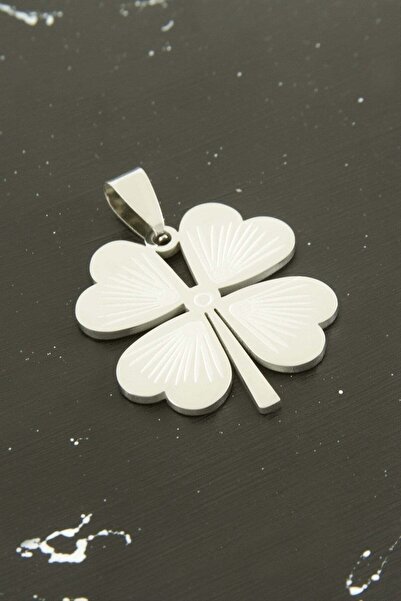 Marsilyan Clover Steel Pendant 2.5 cm Ilkel-Bjt940