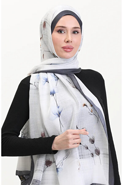 sefamerve شال كهربير 70242-02 أزرق أنثراسايت