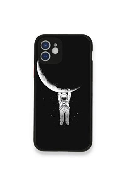 Other Apple iPhone 12 Swinging on the moon Black Glossy Θήκη